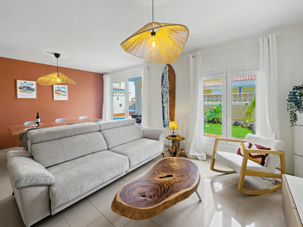 Living room sofa and armchairs